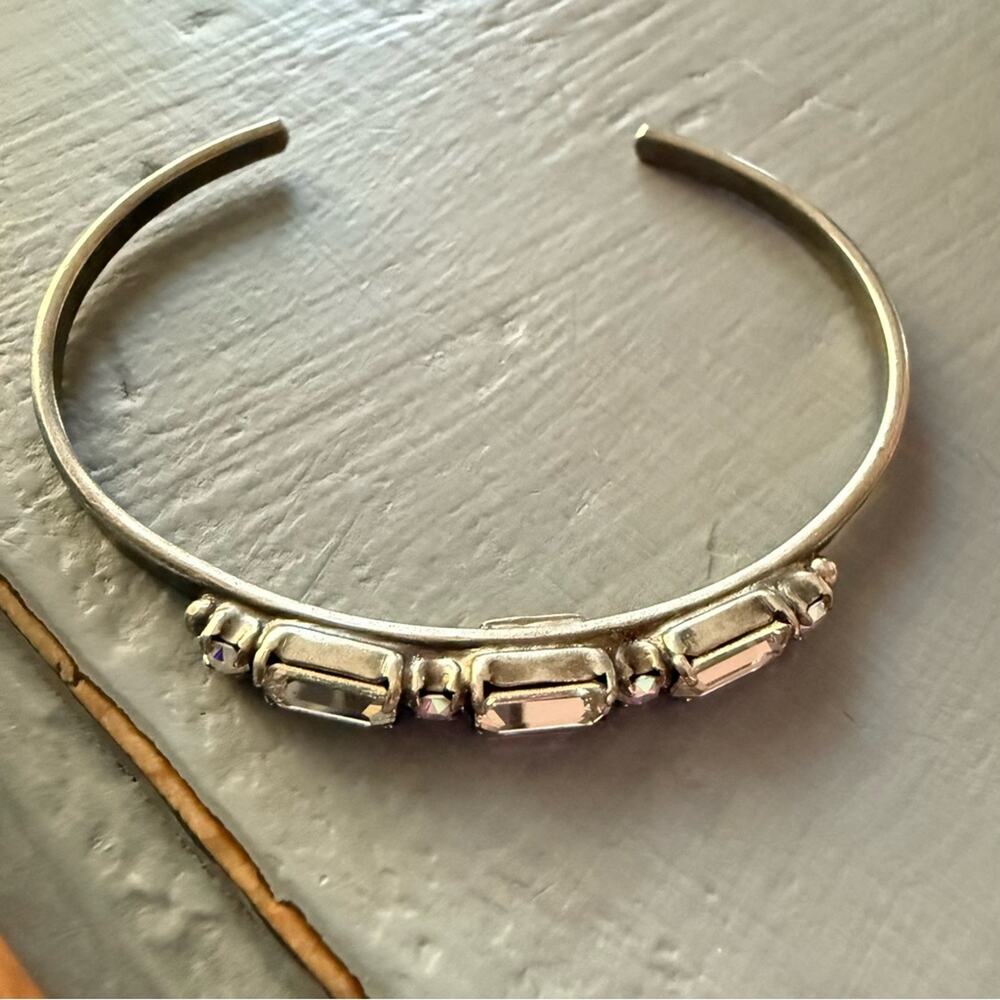Sorrelli Crystal Hammered Cuff Bracelet - Picture 4 of 9